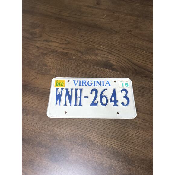 Vintage Virginia Virginia is for Lovers US Car License Number Plate WNH-2643 - Picture 1 of 15